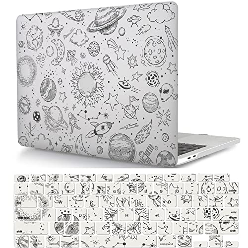 Funda MacBook Pro 14 para llevar a la universidad diseño divertido con plástico protector