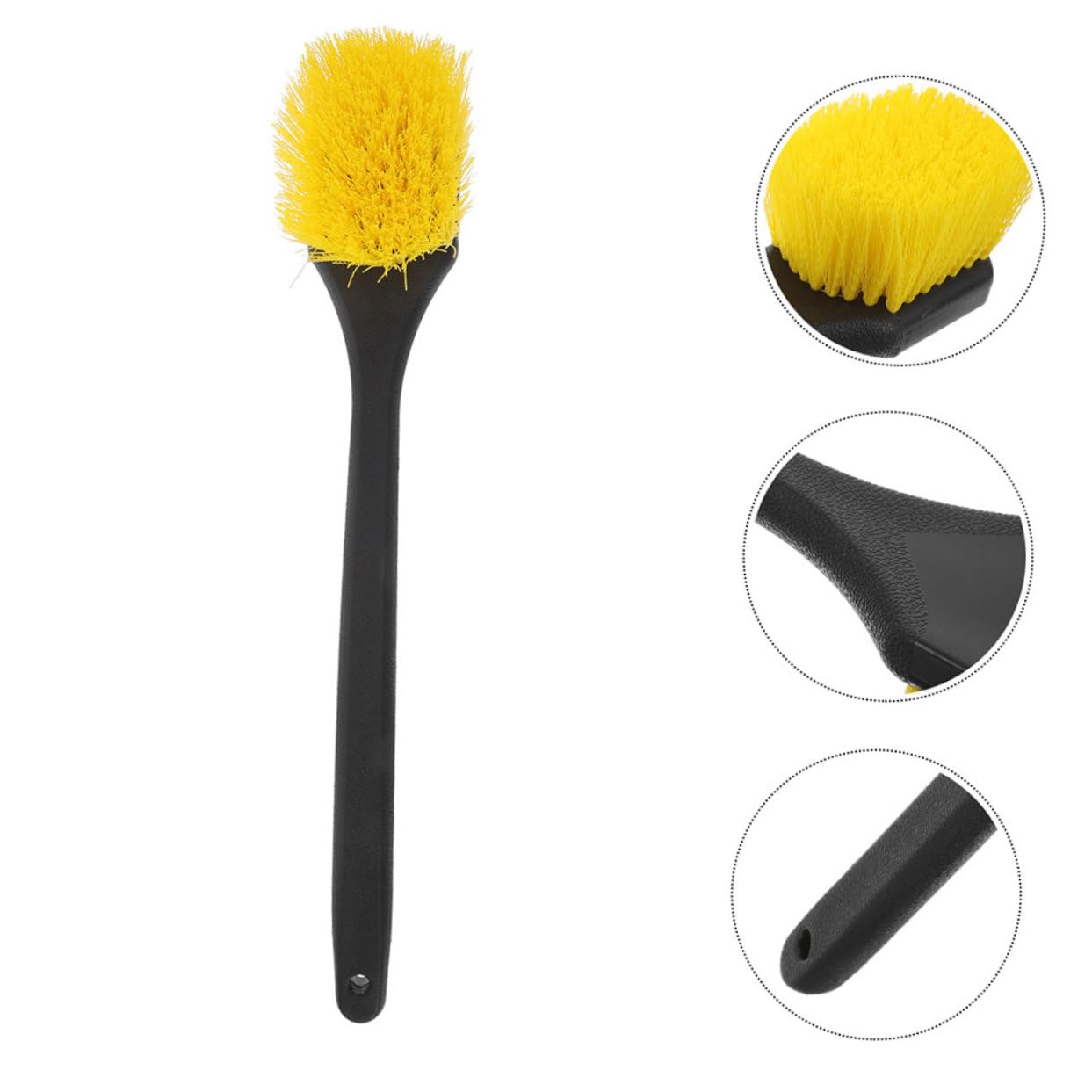 SOLUSTRE 2pcs Kółko Samochodowe Szczotka Do Opon Zestaw Do Opony Długą Uchwyt Krawędzi Szczotka Detale Szczotka Szczotka Do Czyszczenia Szczotki Do Mycia Samochodu Szczotka Do Mycia
