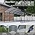 IWDOO 12 x 24 FT Metal Carport, Outdoor Heavy Duty Car Port with Galvanized Steel Roof and All-Metal Frame, Multi-Purpose Carports with Reinforced Base, Garage Car Shelter for Car, Truck and Boats