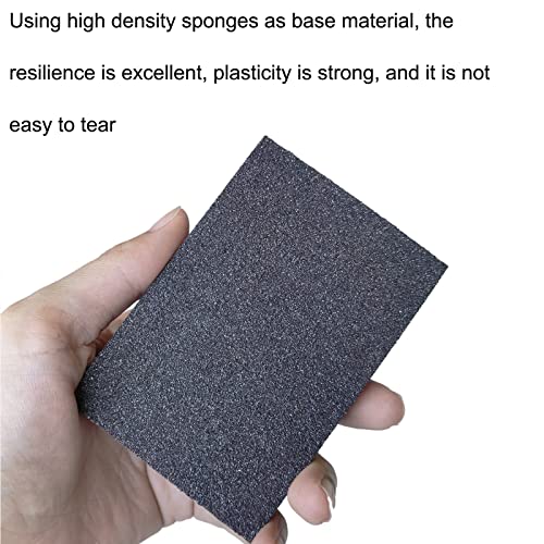 Tonmp 6 Pack 60 Grit Coarse Sanding Sponge, Washable And Reusable Great For Pot Brush Pan Brush Sponge Brush Glasses Sanding Wood Sanding Metal Sanding (60 Grit-6 Pack) #TOP3