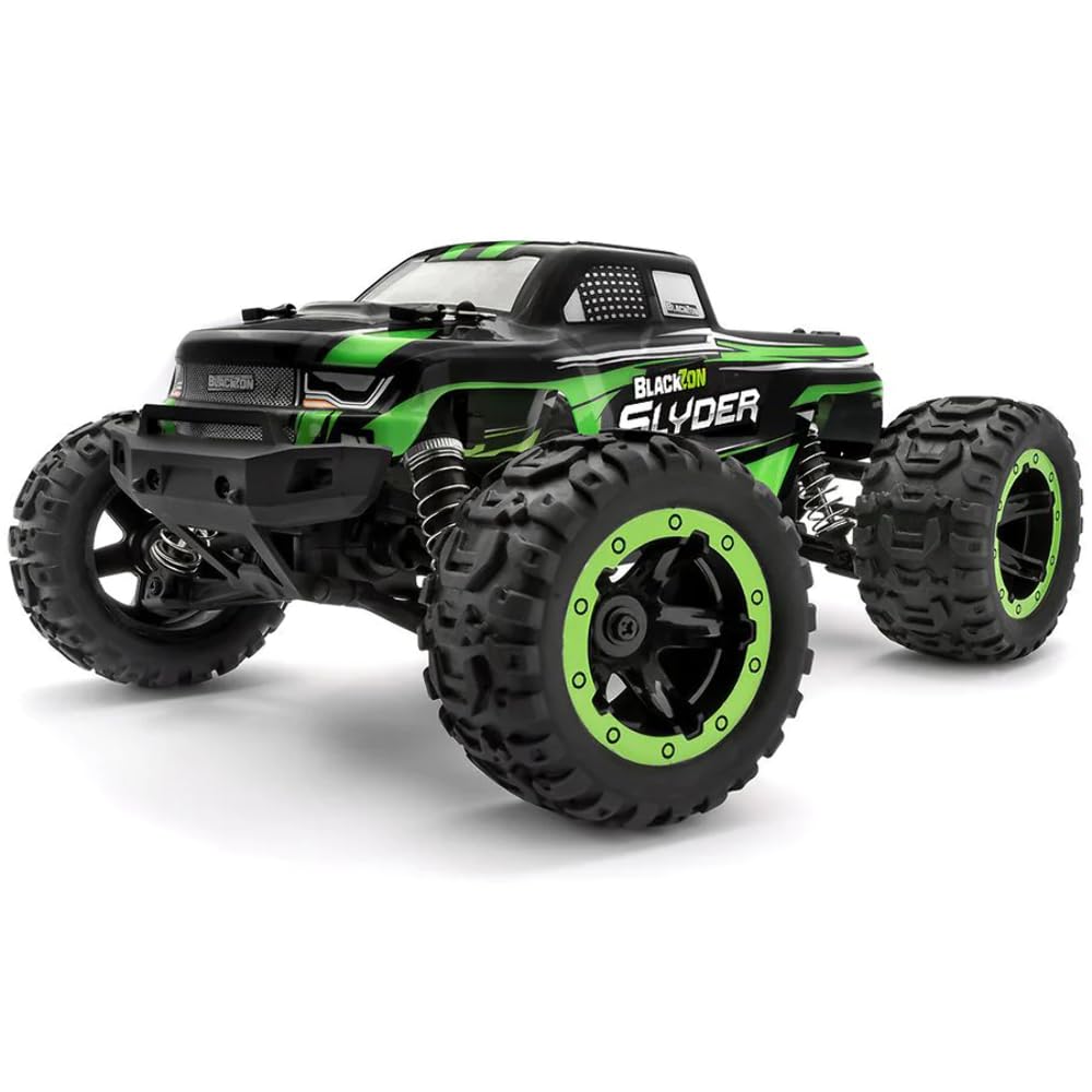 Voiture télécommandée BlackZon Slyder MT Eletric Monster Truck 4WD Vert (540100)