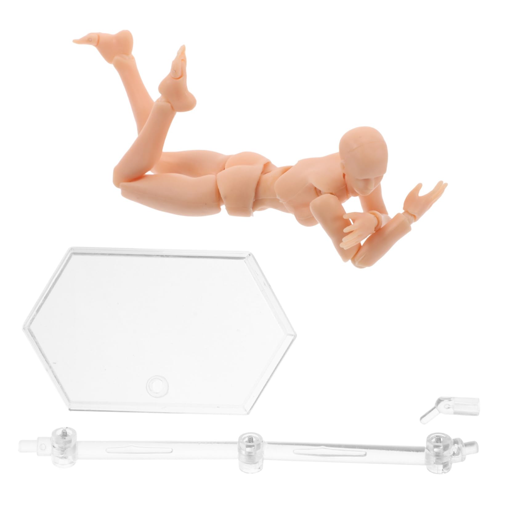 Garneck Artist Mannequin Stand Heavy Duty Action Figure Display Stand Lifelike Poses for Art and Sculpture