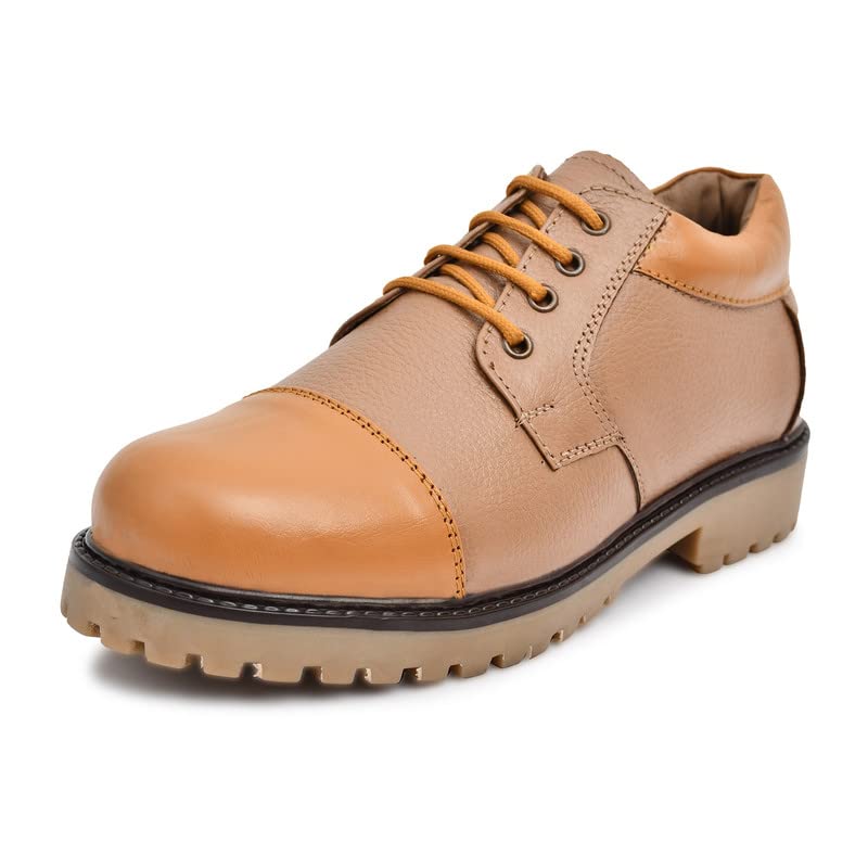 PILLAA Beige Genuine Leather Formal Police Shoes for Men- 10 UK (B0BPH1ZDD7) Amazon Price History, Amazon Price Tracker
