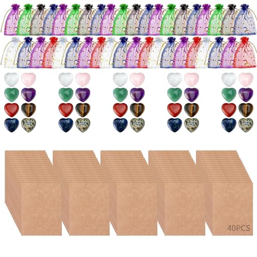 Piedras en forma de corazón para regalar apoyo emocional a seres queridos a distancia