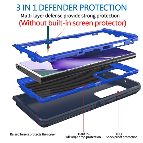 Coque Samsung Note 20 5G évite casse et réparations bleu - 3