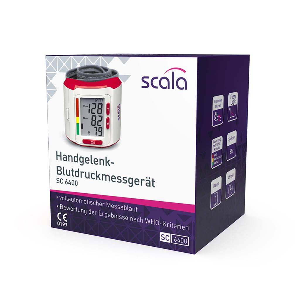 scala SC 6400 Scala Tensiómetro de muñeca
