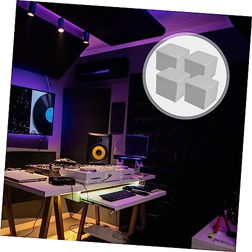 YARNOW 4pcs Espumas Absorbentes de Sonido para Tratamiento Acústico Paneles de Aislamiento de Baja Frecuencia para Ktv, Estudios de Música y Teatros en Casa Retardante de Fuego miniatura 4