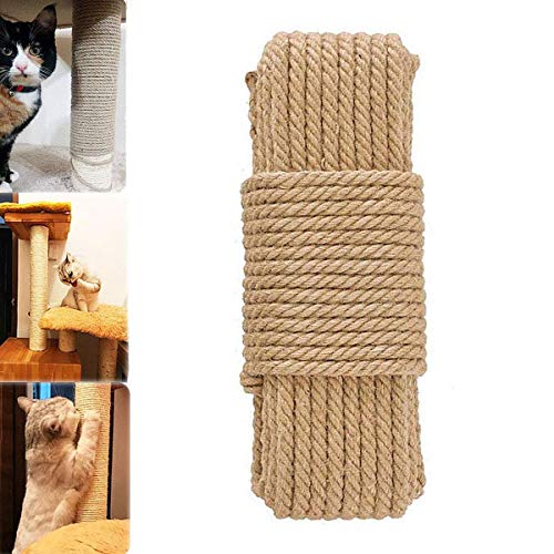 Cat Natural Sisal Rope for Scratching Post Tree Replacement, Hemp Rope for Repairing