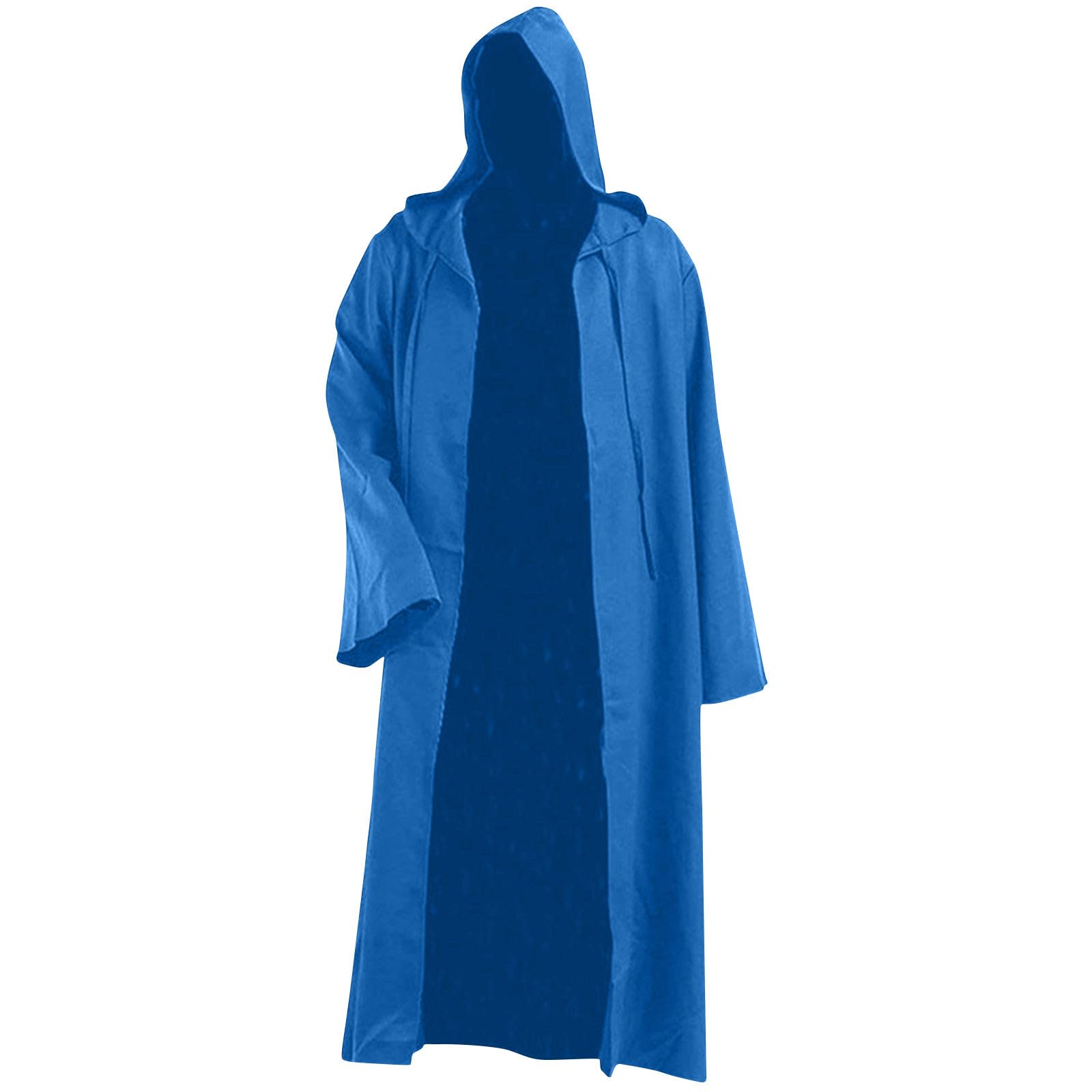 Zeiyignr Mens Wizard Tunic Hooded Robe Halloween Knight Fancy Cosplay Costume Robe Cloak Cape Unisex Medieval Costumes