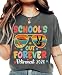 Schools Out Forever Retirement 2026 Teacher T-Shirt Retro Retired 2026 Shirts for Women Retirement Gifts for Women Men Retired Teachers