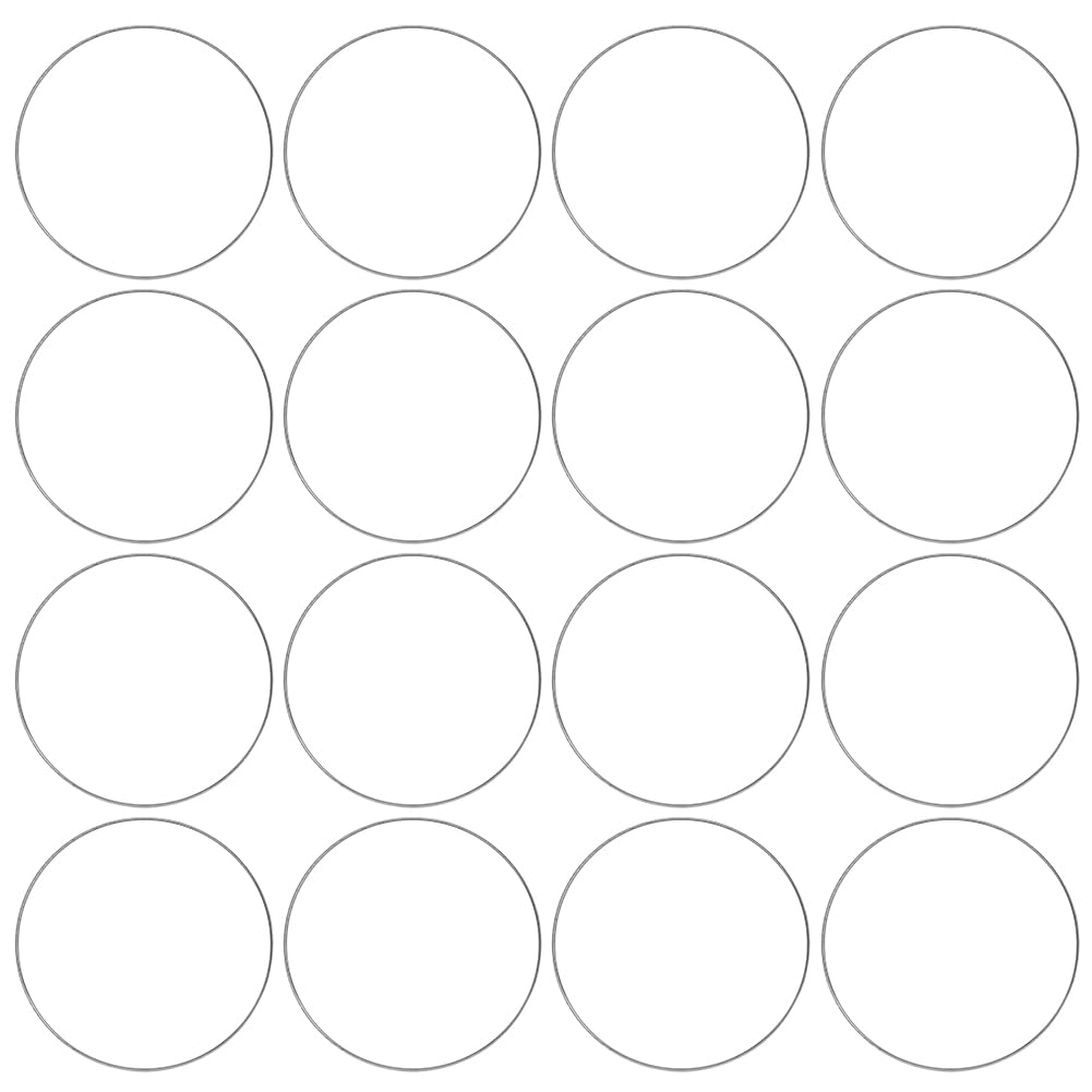 PLIGREAT 16 Pcs Golf Ball Marker Blank, 25mm White Blank Ball Coin Golf Markers Suit Golfing Tool Accessories for Beginners, Women, Men