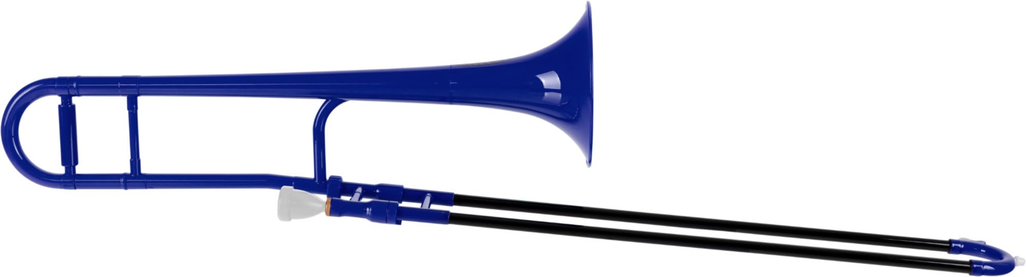Classic Cantabile MardiBrass Trombone Ténor en ABS - Accord Bb - Coulisse en fibre de verre - 660g léger - Perce: 12 mm - avec embouchure et housse - bleu