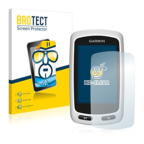BROTECT Protector Pantalla Compatible con Garmin Edge Touring Plus Protector Transparente (2 Unidades) Anti-Huellas