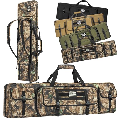 Image of 26 /28 /32 /36 /42 /46 /48 /51 /55 inch Double Rifle Case Soft Gun Bag Tactical Backpack