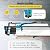 48 Inch Manual Tile Cutter Tool with Aluminium Alloy Frame, Double Rails, Tungsten Carbide Cutting Wheel, Laser Guide and Anti-Skid Feet for Precision Cutting of Porcelain Ceramic Wet Tile Saw