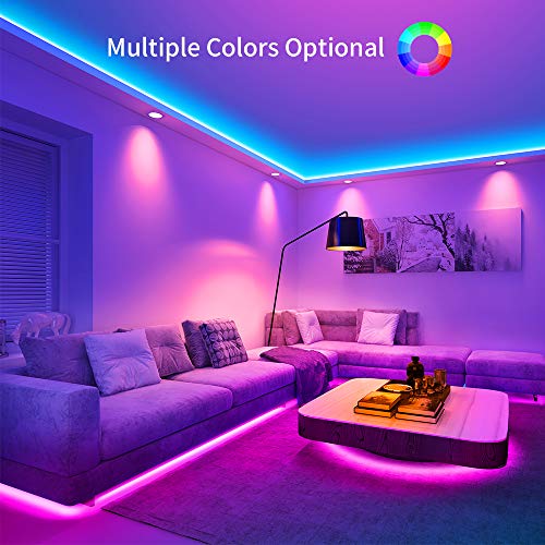 Govee LED Strip Lights, 32.8FT RGB LED Lights with Remote Control, 20 Colors and DIY Mode Color Changing LED Lights, Easy Installation Light Strip for Bedroom, Ceiling, Kitchen (2x16.4FT)