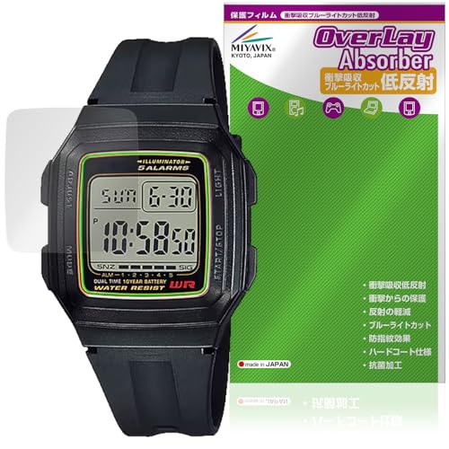 �~���r�b�N�X CASIO Collection STANDARD F-201WA �V���[�Y �Ή� �ی� �t�B���� �Ռ��z�� �ᔽ�� �R�� �h�w�� �h�C�A ���{��