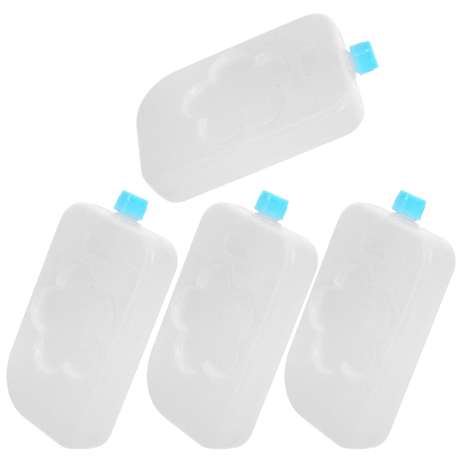 Adorainbow 4pcs Freezer Packs Ice Blocks Reusable Ice Packs Lightweight Pe Material Leak-proof Lid White Cooler Accessories for Transport Food and Restaurant Use