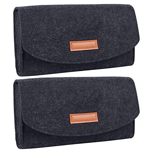 OLYCRAFT 2 x schwarze Schalter-Tasche OLED Tragetasche Aufbewahrungstasche Schutzhülle für Switch Game Zubehör, tragbare Reise-Schutztasche 15,2 x 25,4 x 2,2 cm Cover