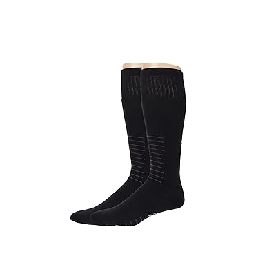 Eurosock Ski Light Supreme 2 Pack Crew Cut Socks Shoes Deep Black