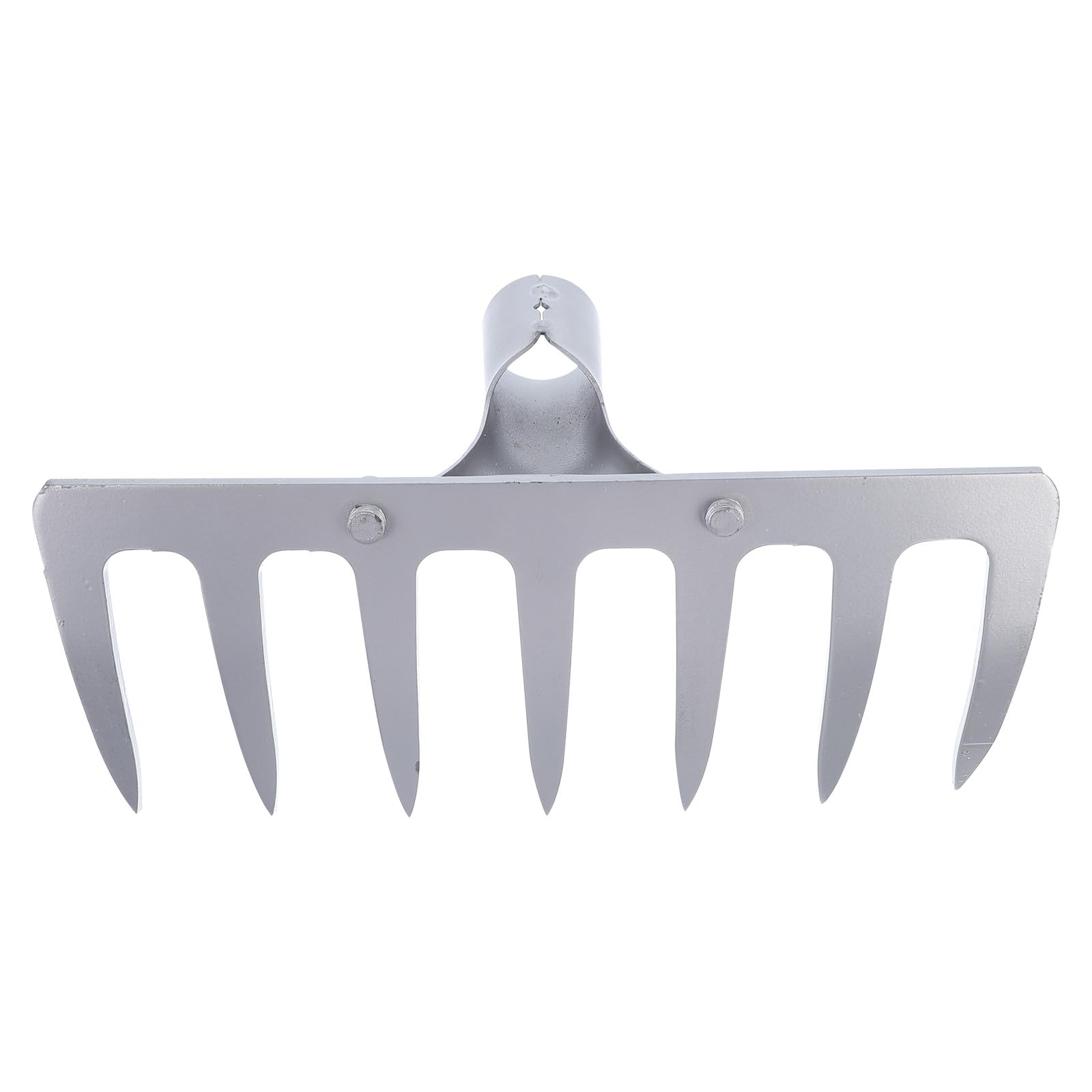 SOHNVWTGD 4-Tine Manganese Steel Hand Rake for Gardening and Lawn Care, Heavy Duty Landscape Rake with Curved Tines, Soil Loosening and Grass Gathering Tool for Yard and Patio Use