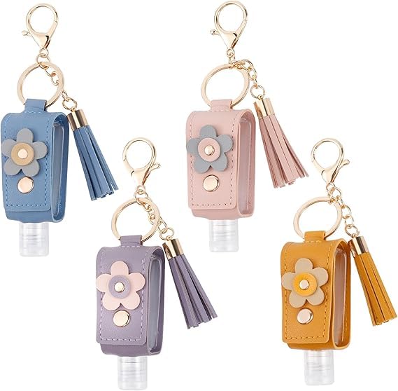 2Pcs Hand Sanitizer Keychain, 30ml Refillable Portable Hand Sanitizer for Toiletry Lotion Liquid Soap Shampoo-image-44