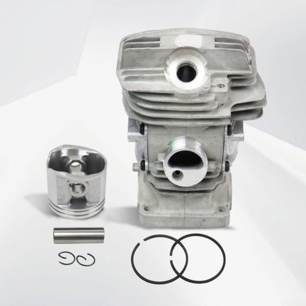 Cylinder piły łańcuchowej do zestawu, 47 mm duży otwór z uszczelką i uszczelkami, kompatybilny z MS291 MS271 1141 020 1206 do naprawy (zespół cylindra)