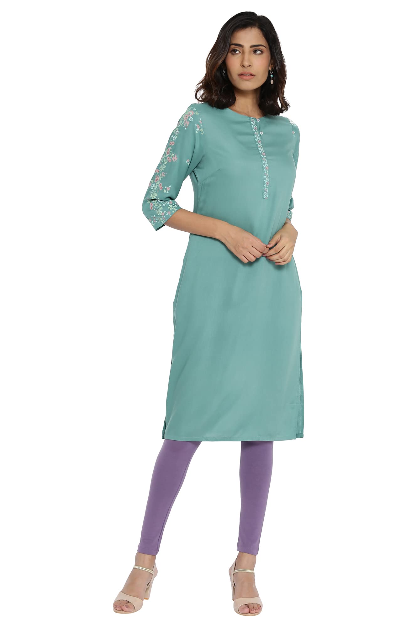 W for Woman Women's Viscose Regular Kurta