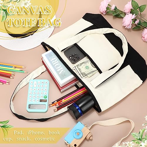 Sanwuta-9-Pcs-Canvas-Tote-Bags-with-Pocket-177-Reusable-Grocery-Shopping-Cloth-Bag-for-Women-Men-DIY-Craft