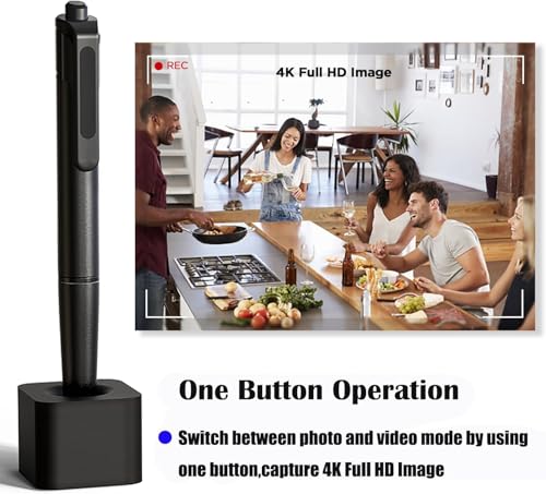 Image of MAYUMI 4K Home Surveillance Camera 64GB Supportable HD Small Indoor Cam Portable Cam Mini Body Camera and Picture Taking for Kids Pet Baby Security