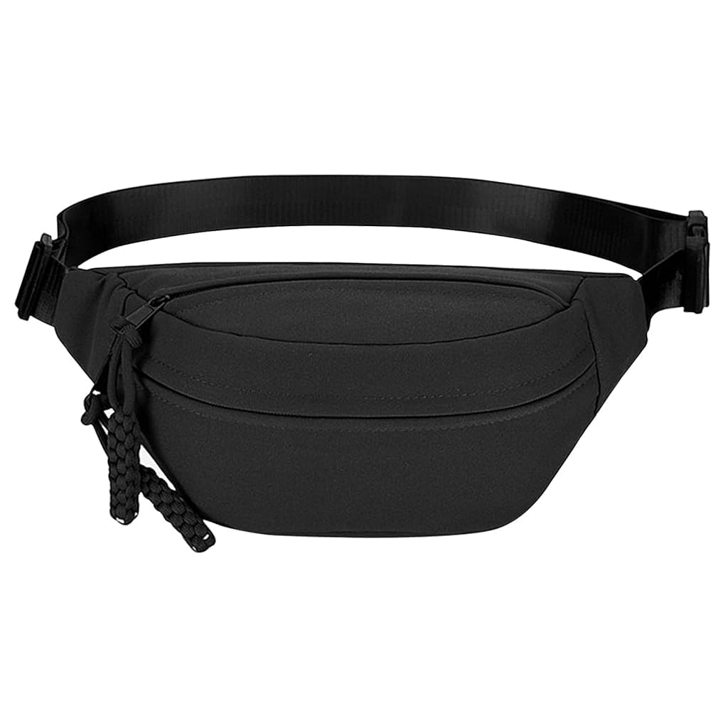 Fashion Chest Bag Waist Bag Casual Chest Bag Waterproof Nylon Shoulder Bag Phone Bag Double Layer Day Pack Crossbody Chest Bag Braided Rope Zipper Puller Travel Lightweight Zipper Pouch-image-10