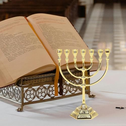 Menorah à 7 branches pour illuminer vos célébrations de Hanoukka