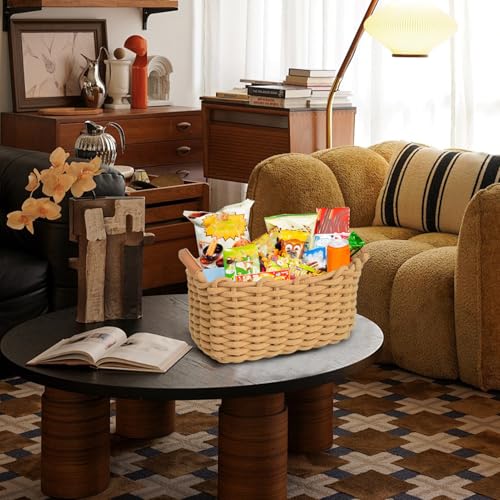 Panier de rangement en corde de coton pour une chambre d'enfant douce