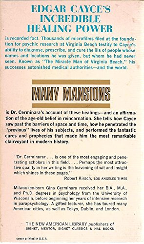 MANY MANSIONS "the Edgar Cayce story" B000H3NV4W Book Cover