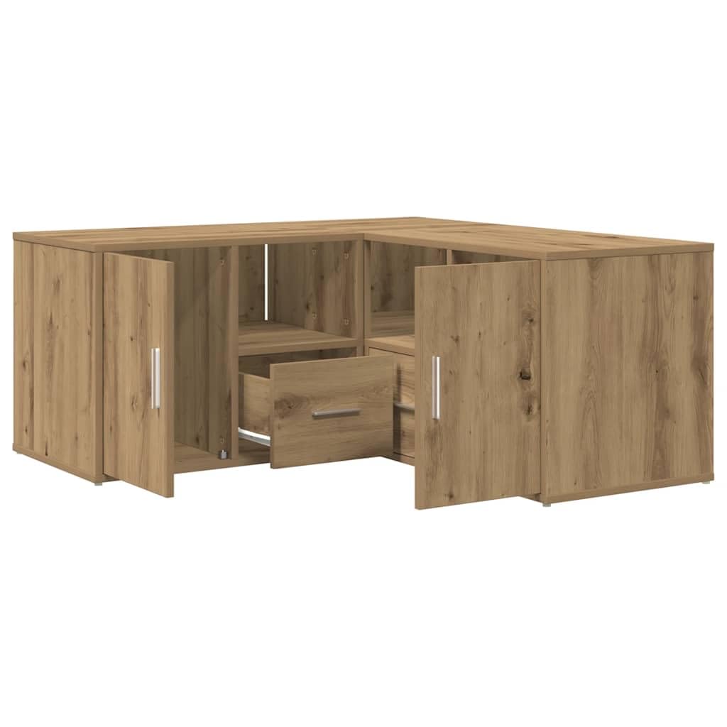 Scaffale angolare effetto rovere Artisan, 160 x 40 x 45 cm, in legno