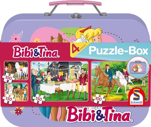 Schmidt Spiele 55609 Bibi und Tina Puzzle 2x100 Teile 2x150 Teile