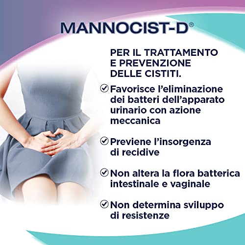 Cystites solution rapide Mannocist-D pour soulager la douleur vésicale 20 sachets - 4