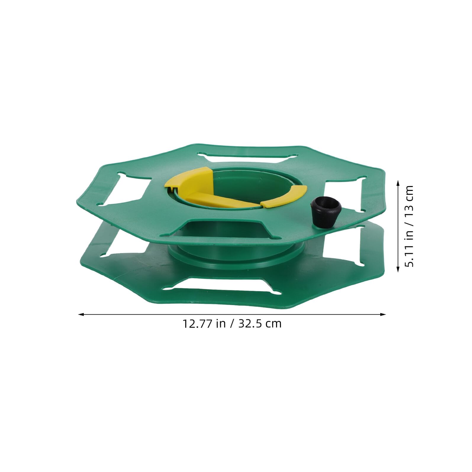 Beavorty Avvolgicavo Portatile con Maniglia Girevole, Organizer di Cavi Elettrici Resistente e Compatto, Bobina Vuota per Gestione Cavi di Alimentazione per Casa, Garage e Campeggio, Verde