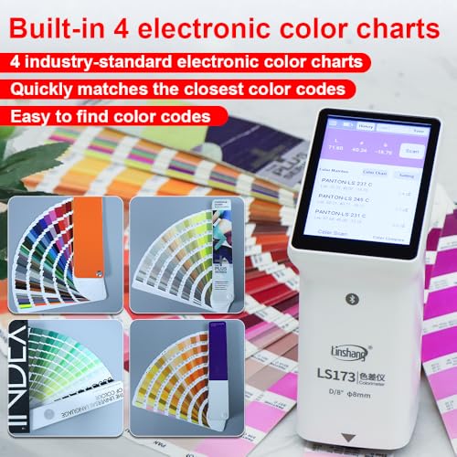 Application mobile pour colorimètre Linshang LS173 et analyse de couleur D/8°