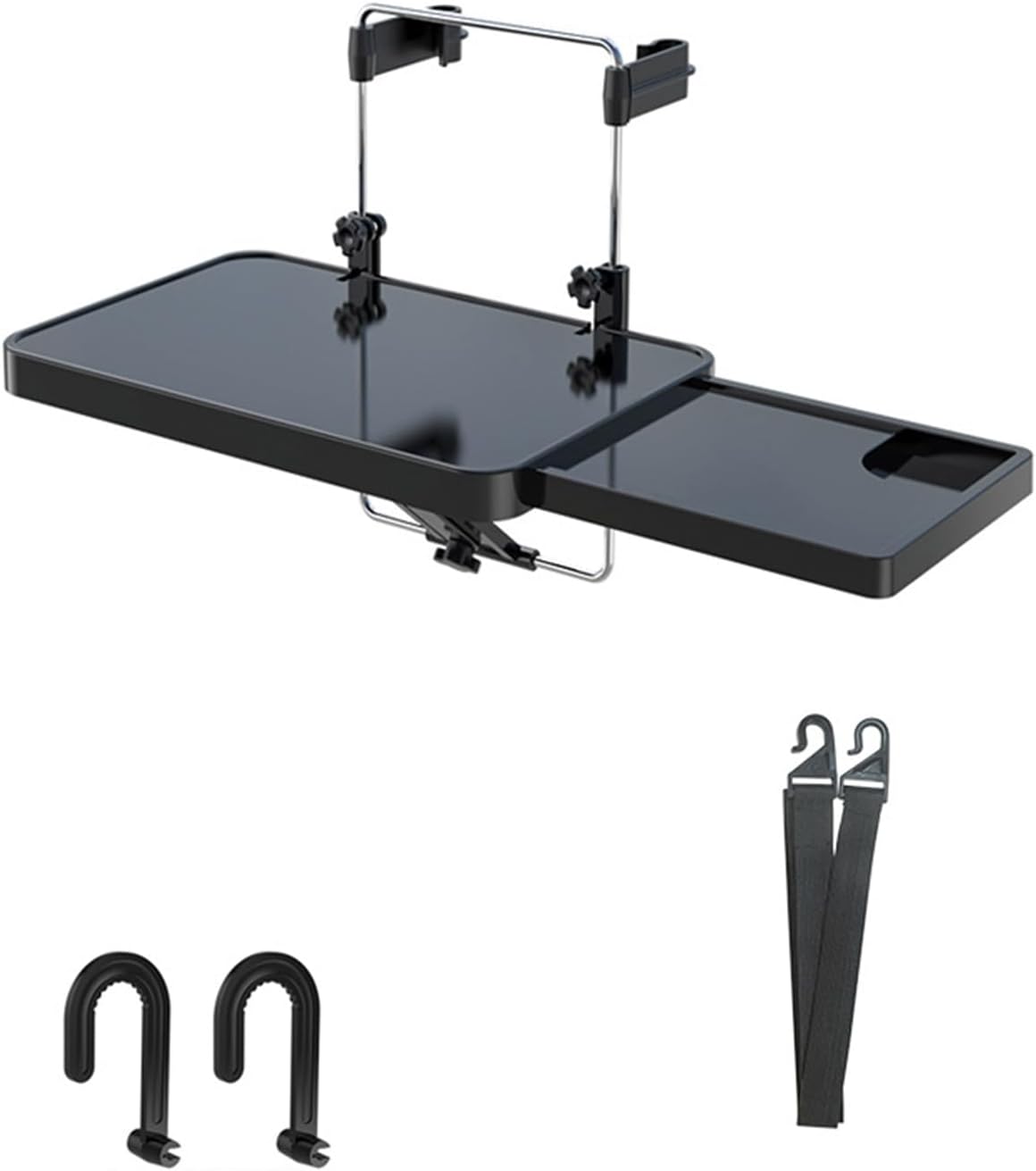 Portable Foldable Automotive Desk Serving As Workstation and Meal Tray in Vehicles Steering Desk