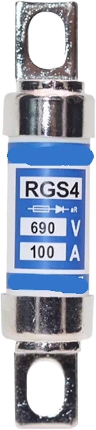 1pcs 380/660/690/700/800/1000V RGS4 2A 63A 125A Electronic Circuit Overload Protection Ceramic Connected Acting Fuse Link(100A,700V)