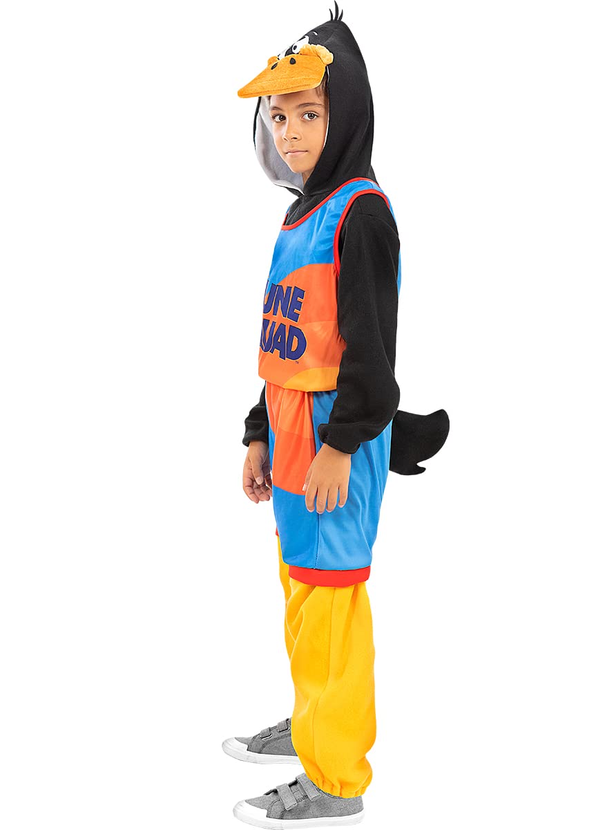 Funidelia | Costume da Daffy Duck Space Jam - Looney Tunes per bambino Cartoni Animati, Daffy Duck - Costume per Bambini e accessori per Feste, Carnevale e Halloween - Nero