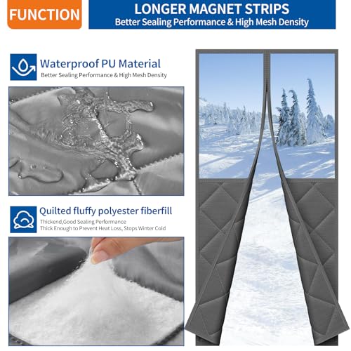 Save 50% on Magnetic Thermal Insulated Door Curtain with Code J89F45S3 - Image 2