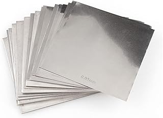 GatherTOOL 1Pc 304 Stainless Steel Square Plate 100mm*100mm Polished Plate Sheet 0.01mm/0.02/0.03/0.04/0.05/0.1/0.15/0.2/0.25/0.3/0.4x100mx100mm (Size : 0.04x100x100mm)