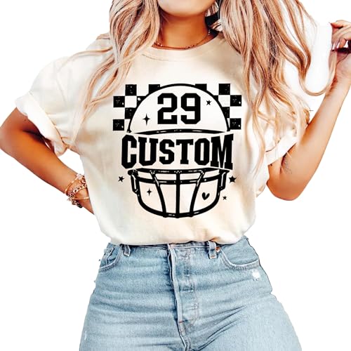 Custom Football Mom Shirt, Personalized Football Team Name and Number Sweatshirt, Gift For Sport Lover