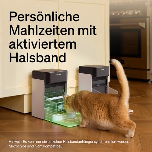 PETLIBRO RFID Futterautomat für Katze, 5G Wi-Fi Automatischer Haustier-Futterspender, Katzen-Futterautomat mit Collar-Tag-Sensor, Automatischer Katzenfutterspender mit App, 1–10 Mahlzeiten, 3L