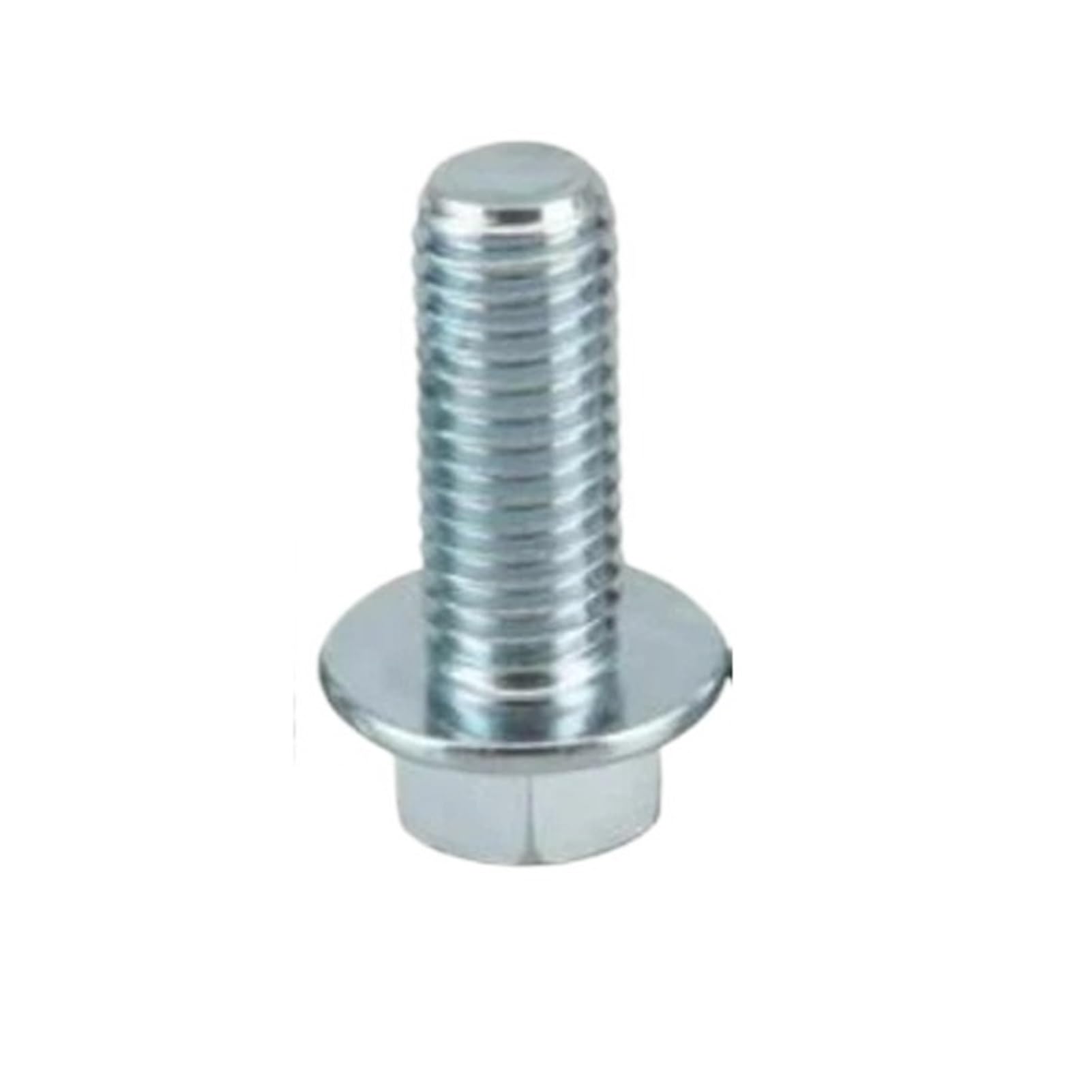 5-100 viti a flangia esagonale M5, M6, M8, M10, M12, GB5787, zincate, grado 8,8, filettatura intera/semifilettata (90 mm, filettatura M8, mezzo filettato, 10 pezzi)