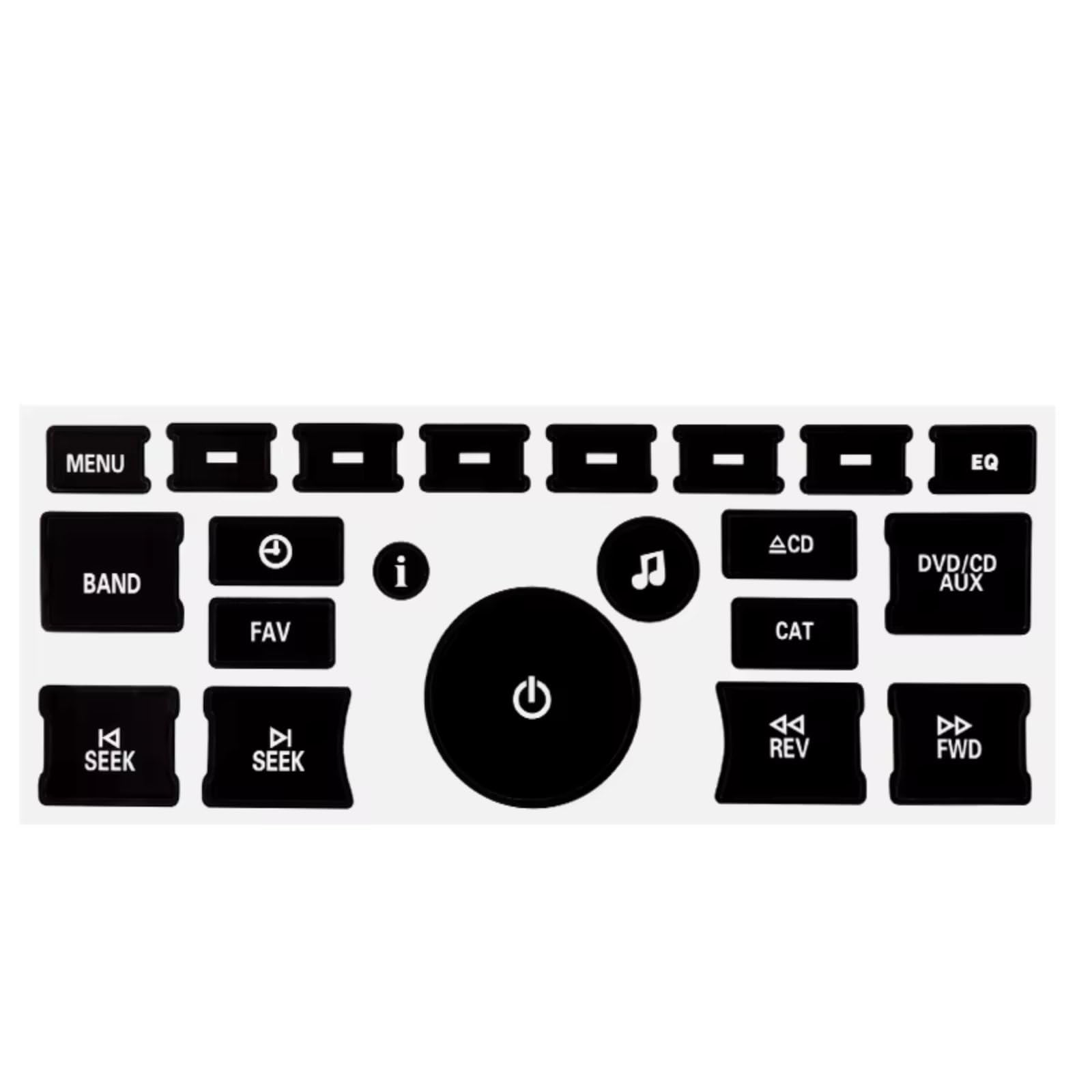 Modification Interior Compatible with Chevrolet for Avalanche LT LTZ 2007 2008 2009 2010 2011 2012 2013 2014 2015 AC Control Climate Stereo Radio Button Repair Decals Stickers Accessories