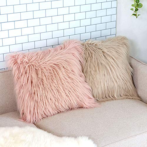 新品未使用 インポート フェイクファークッション 50cm ピンクセレクト購入 Amazon.co.jp: クッションカバー フェイクファー ピンク 約45×45cm