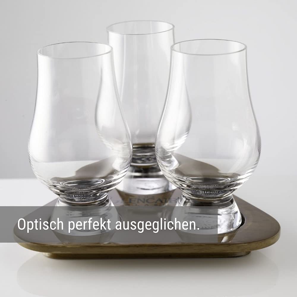 Stölzle Lausitz - 4 pc. cata de glencairn Set con 3 Vasos y holzb.
